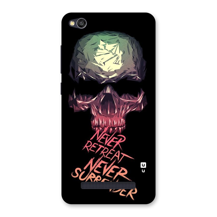 Never Retreat Back Case for Redmi 4A