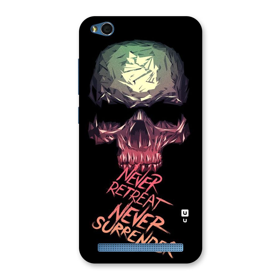 Never Retreat Back Case for Redmi 5A