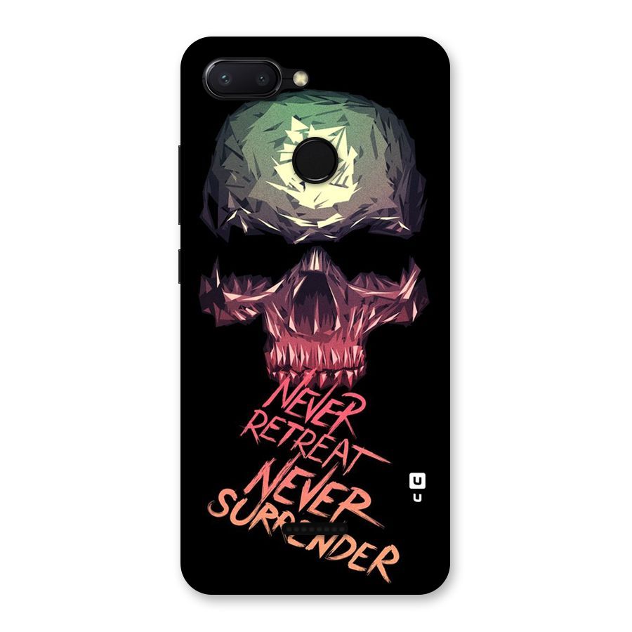 Never Retreat Back Case for Redmi 6
