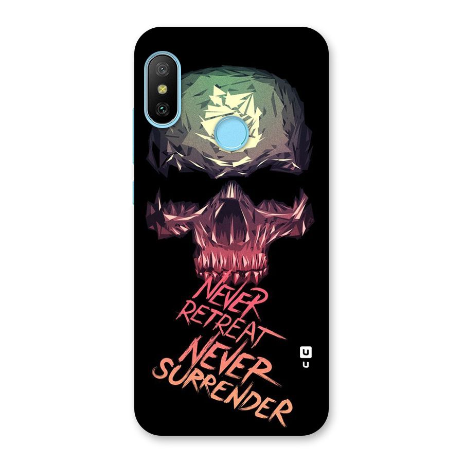 Never Retreat Back Case for Redmi 6 Pro