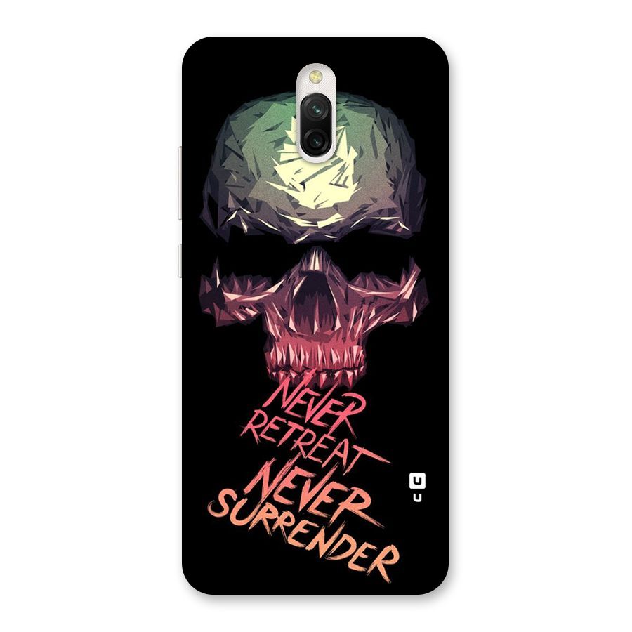 Never Retreat Back Case for Redmi 8A Dual