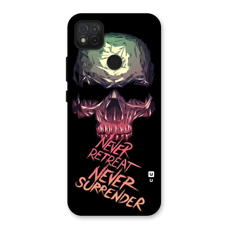 Never Retreat Back Case for Redmi 9