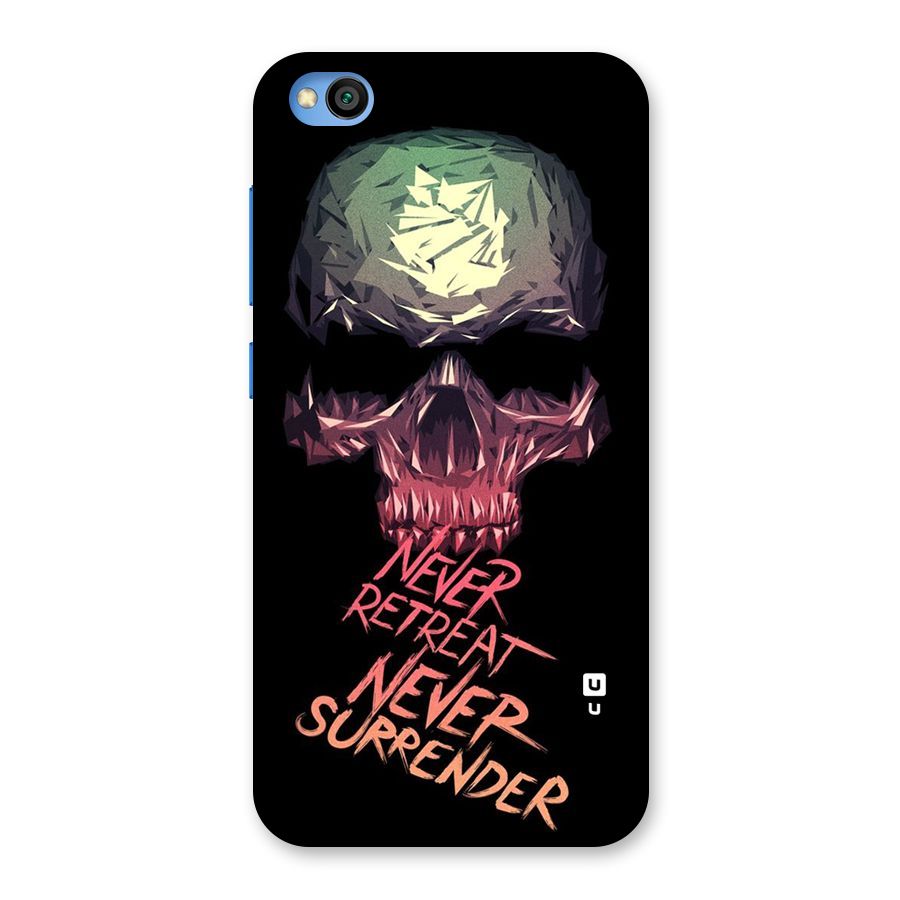 Never Retreat Back Case for Redmi Go