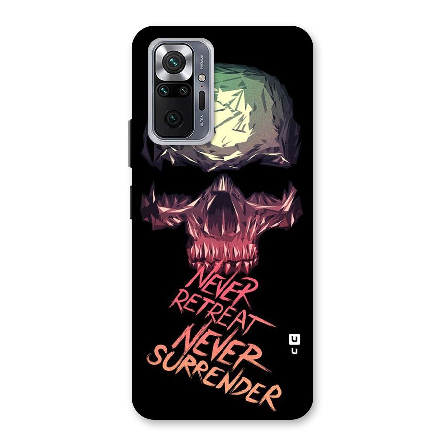 Never Retreat Back Case for Redmi Note 10 Pro Max