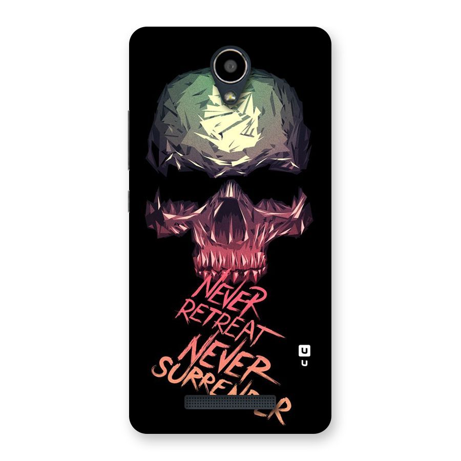 Never Retreat Back Case for Redmi Note 2