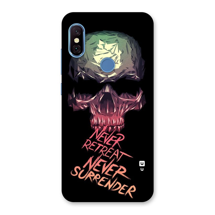 Never Retreat Back Case for Redmi Note 6 Pro