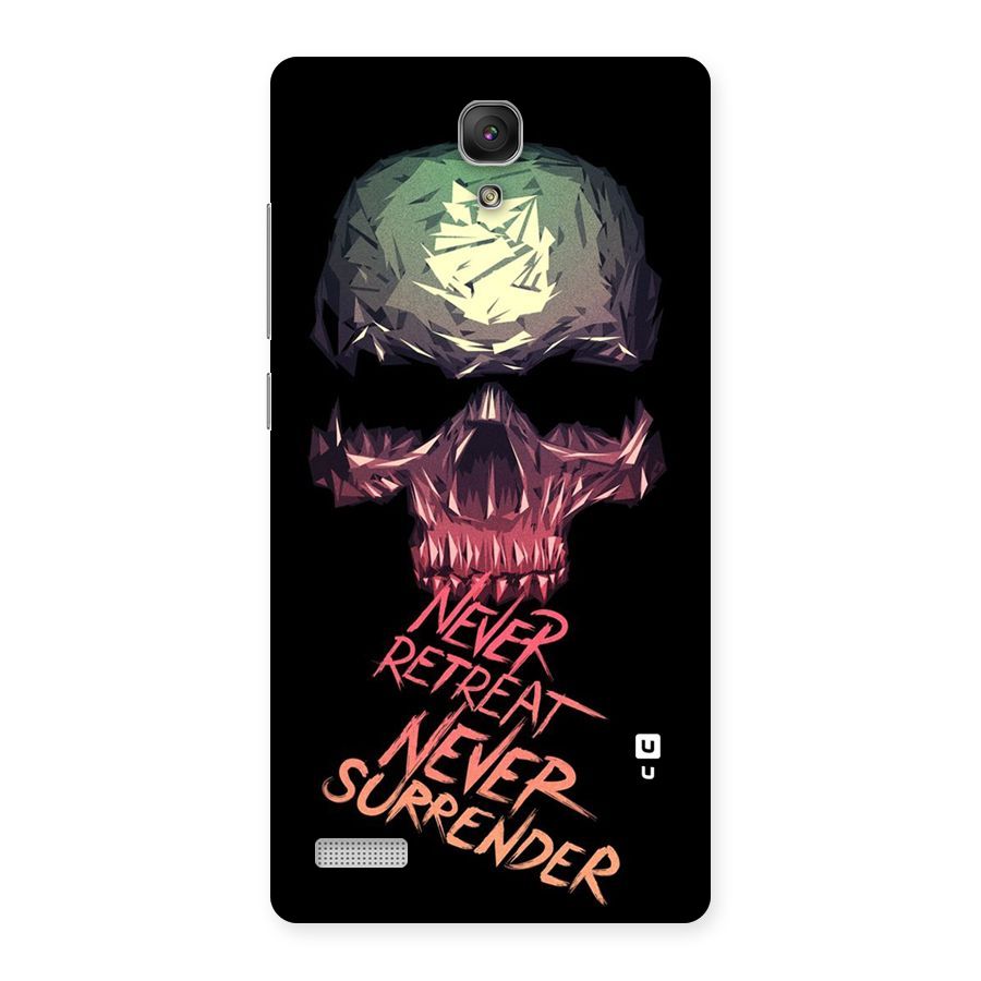 Never Retreat Back Case for Redmi Note Prime