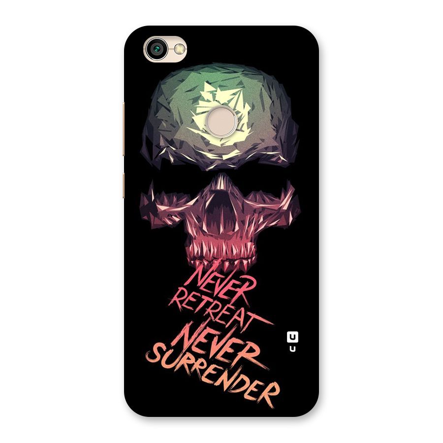 Never Retreat Back Case for Redmi Y1 2017