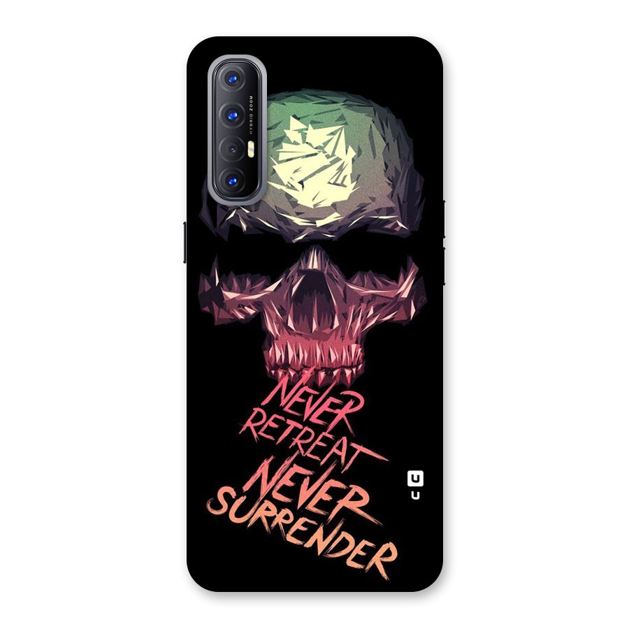 Never Retreat Back Case for Reno3 Pro