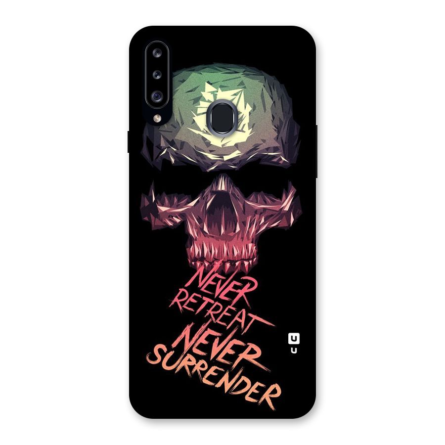 Never Retreat Back Case for Samsung Galaxy A20s