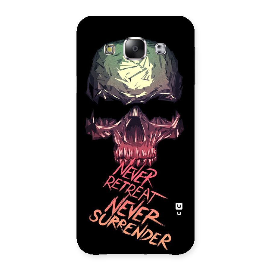 Never Retreat Back Case for Samsung Galaxy E5