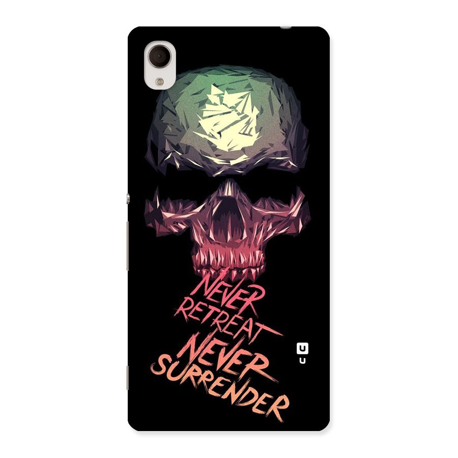 Never Retreat Back Case for Sony Xperia M4