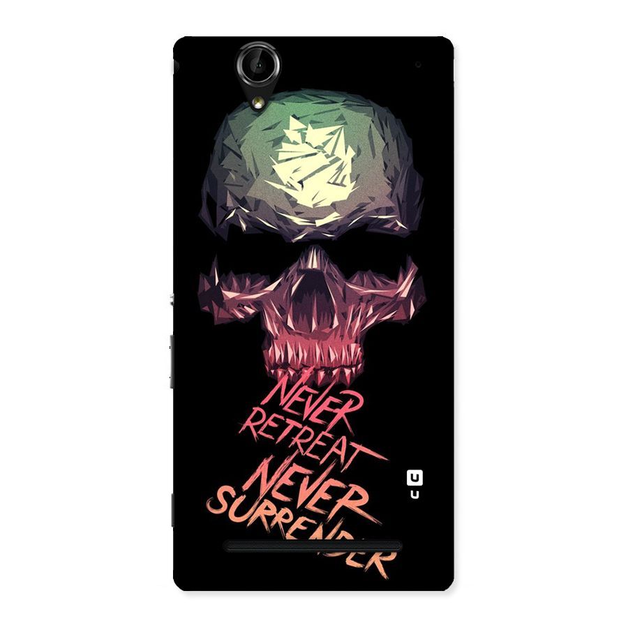 Never Retreat Back Case for Sony Xperia T2
