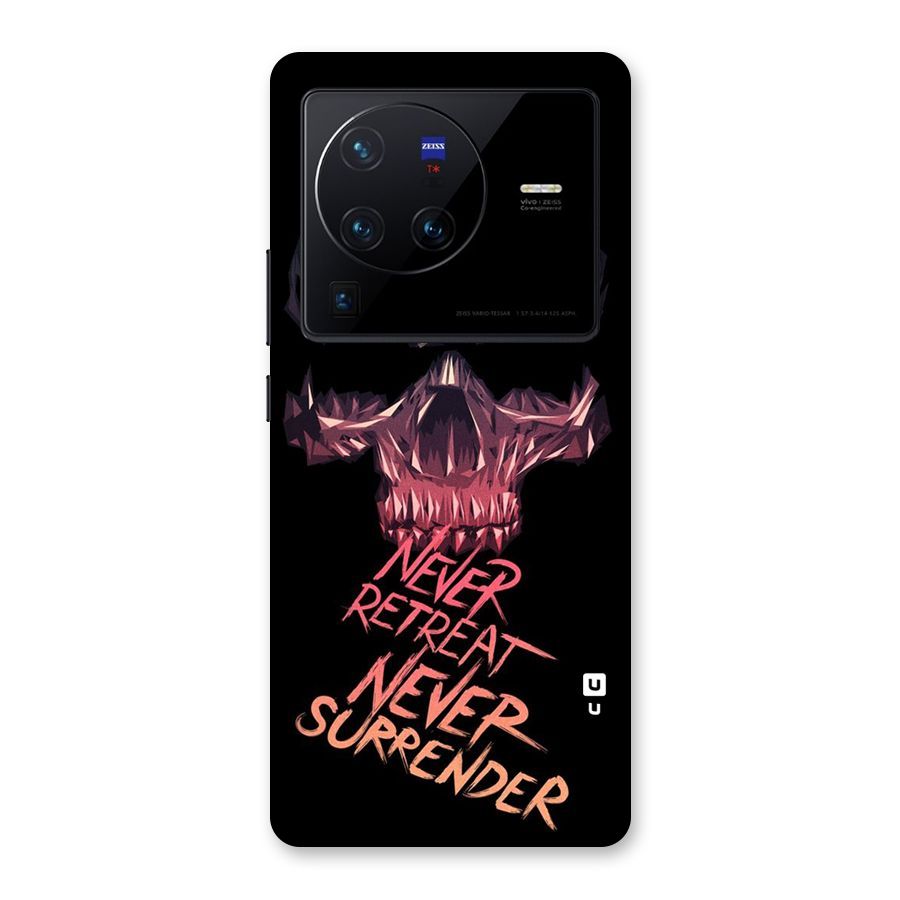 Never Retreat Back Case for Vivo X80 Pro