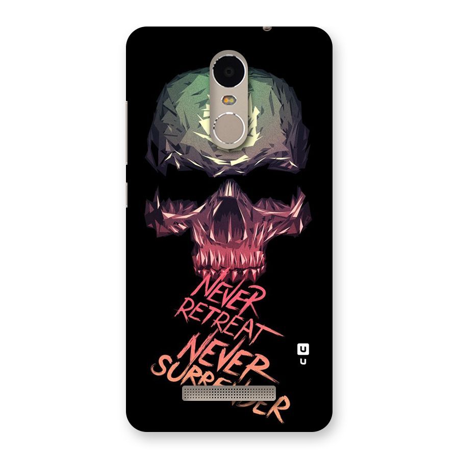 Never Retreat Back Case for Xiaomi Redmi Note 3