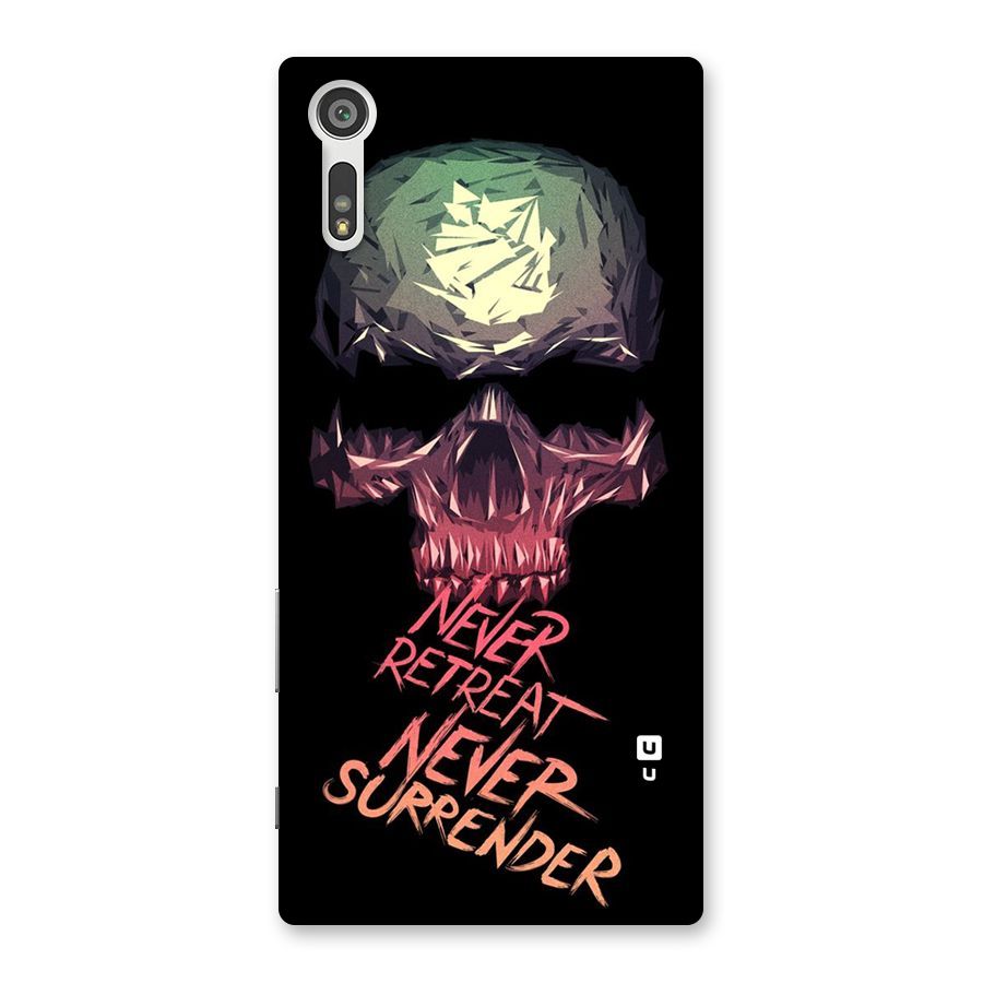 Never Retreat Back Case for Xperia XZ