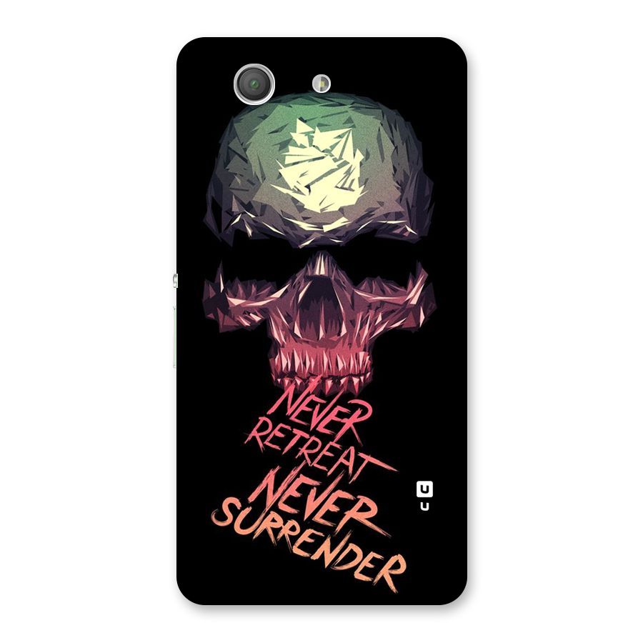 Never Retreat Back Case for Xperia Z3 Compact