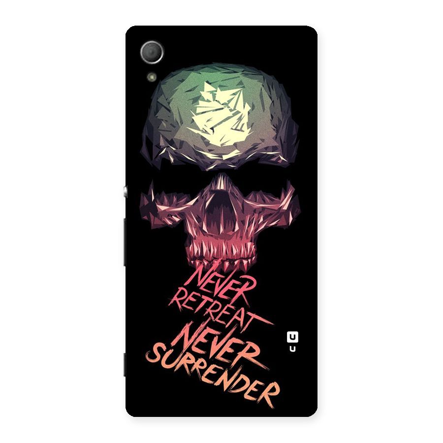 Never Retreat Back Case for Xperia Z4