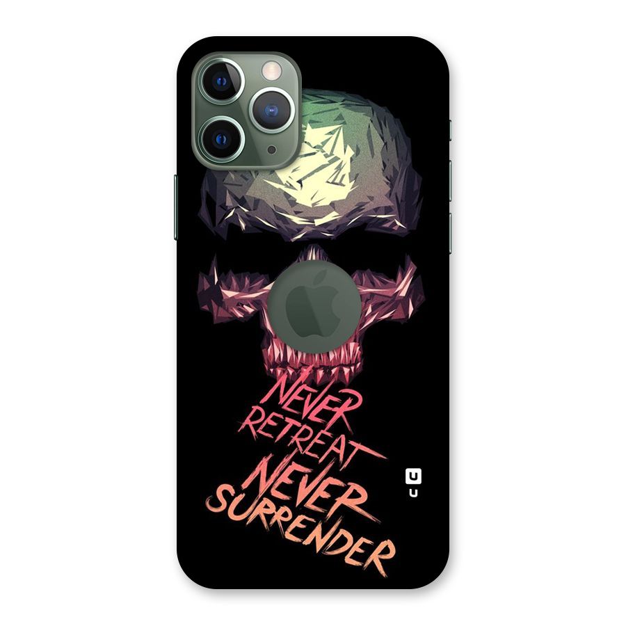 Never Retreat Back Case for iPhone 11 Pro Logo  Cut