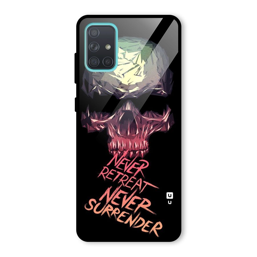 Never Retreat Glass Back Case for Galaxy A71