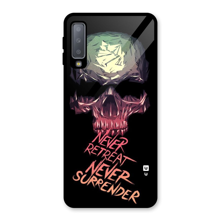Never Retreat Glass Back Case for Galaxy A7 (2018)