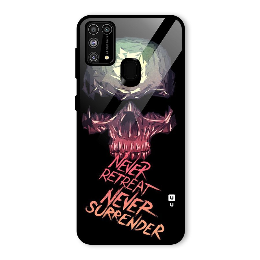 Never Retreat Glass Back Case for Galaxy F41