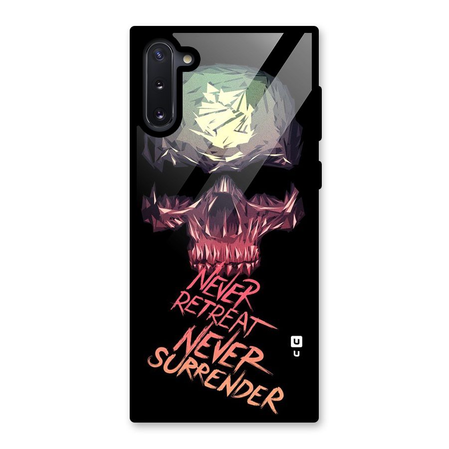 Never Retreat Glass Back Case for Galaxy Note 10