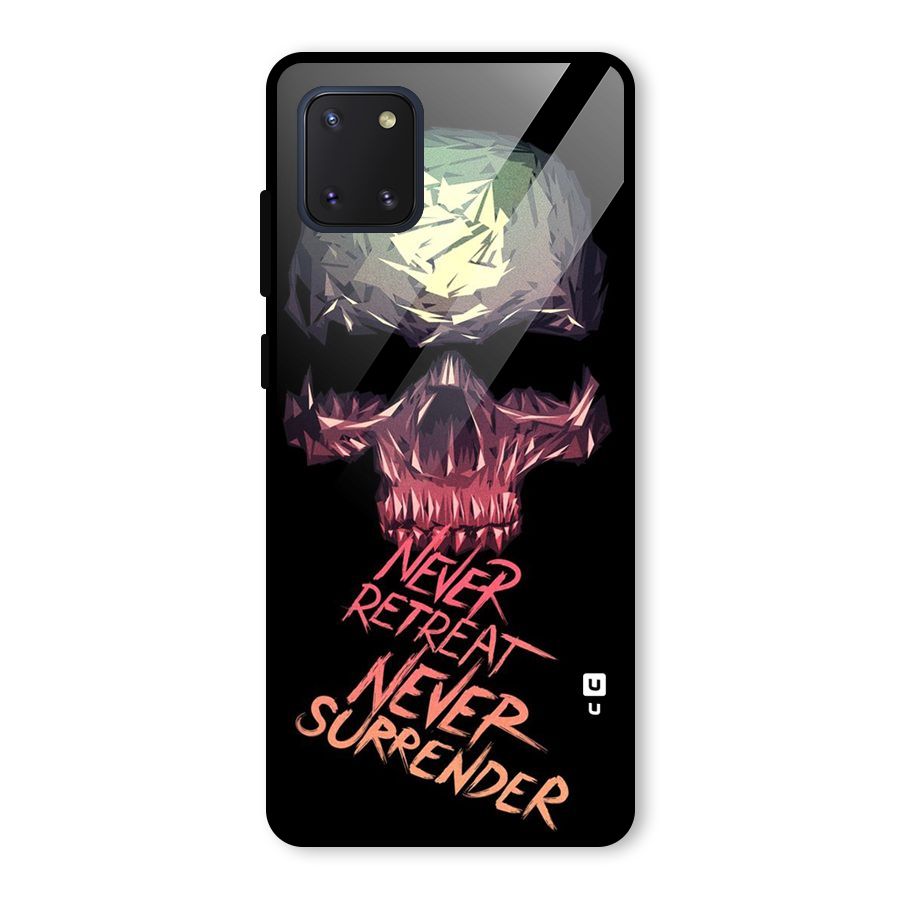 Never Retreat Glass Back Case for Galaxy Note 10 Lite