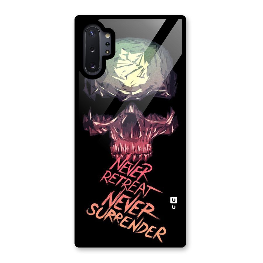 Never Retreat Glass Back Case for Galaxy Note 10 Plus