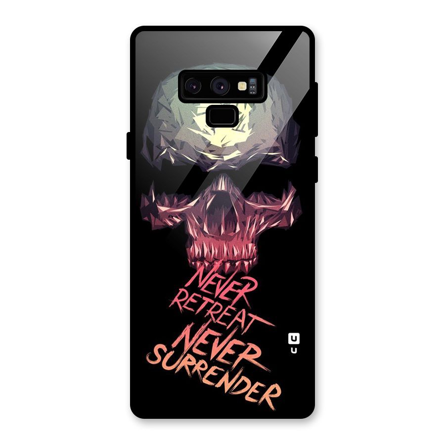 Never Retreat Glass Back Case for Galaxy Note 9