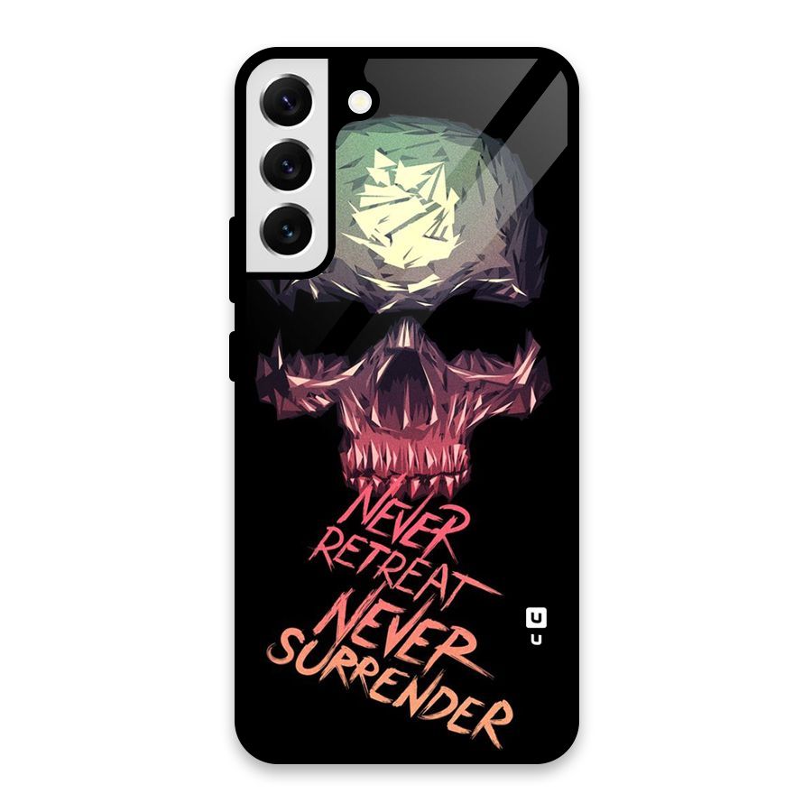 Never Retreat Glass Back Case for Galaxy S22 Plus 5G