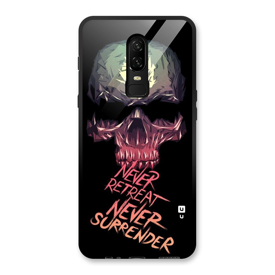 Never Retreat Glass Back Case for OnePlus 6