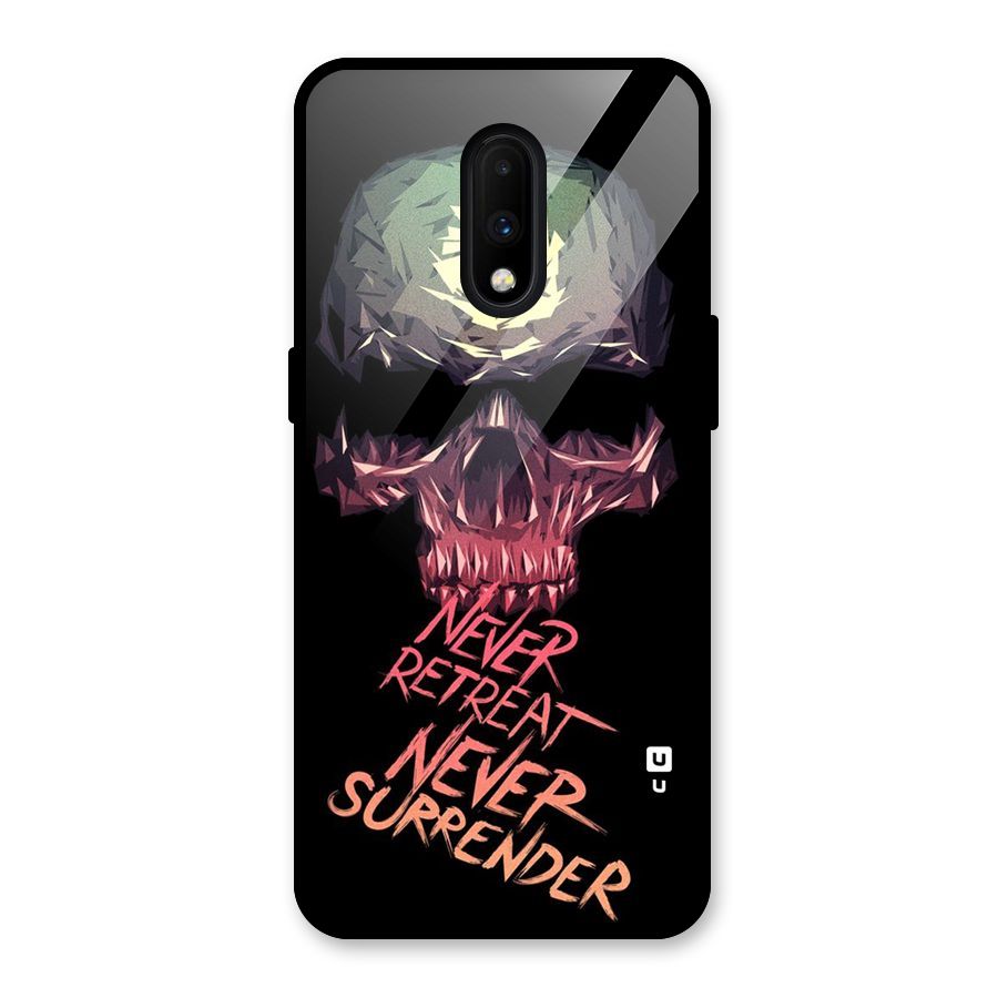 Never Retreat Glass Back Case for OnePlus 7