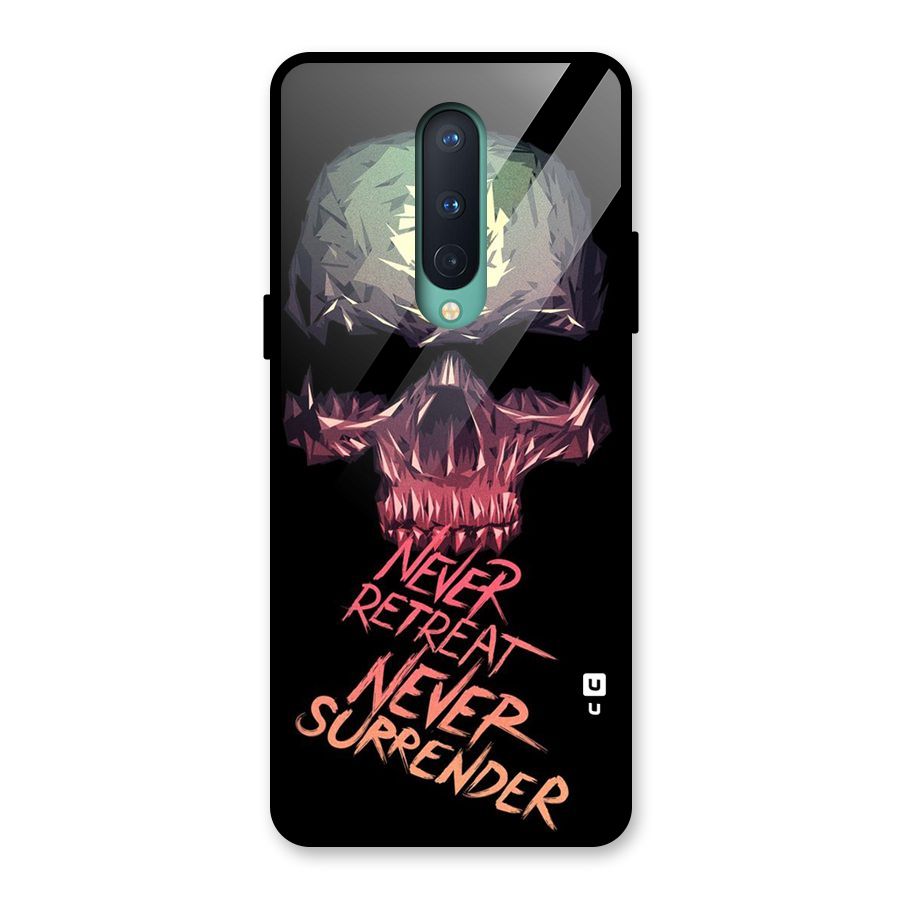 Never Retreat Glass Back Case for OnePlus 8