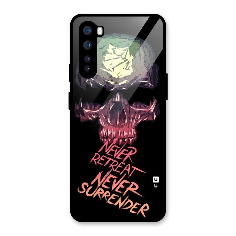 Never Retreat Glass Back Case for OnePlus Nord