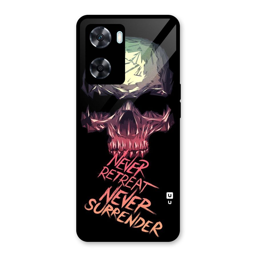 Never Retreat Glass Back Case for Oppo A77