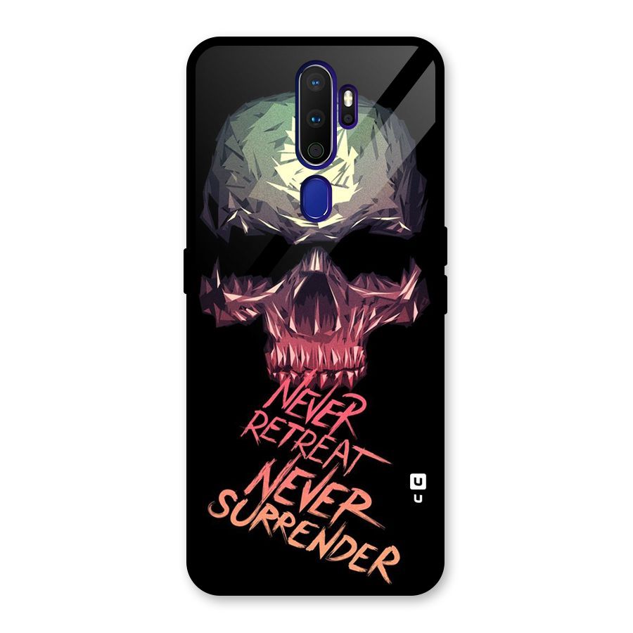 Never Retreat Glass Back Case for Oppo A9 (2020)