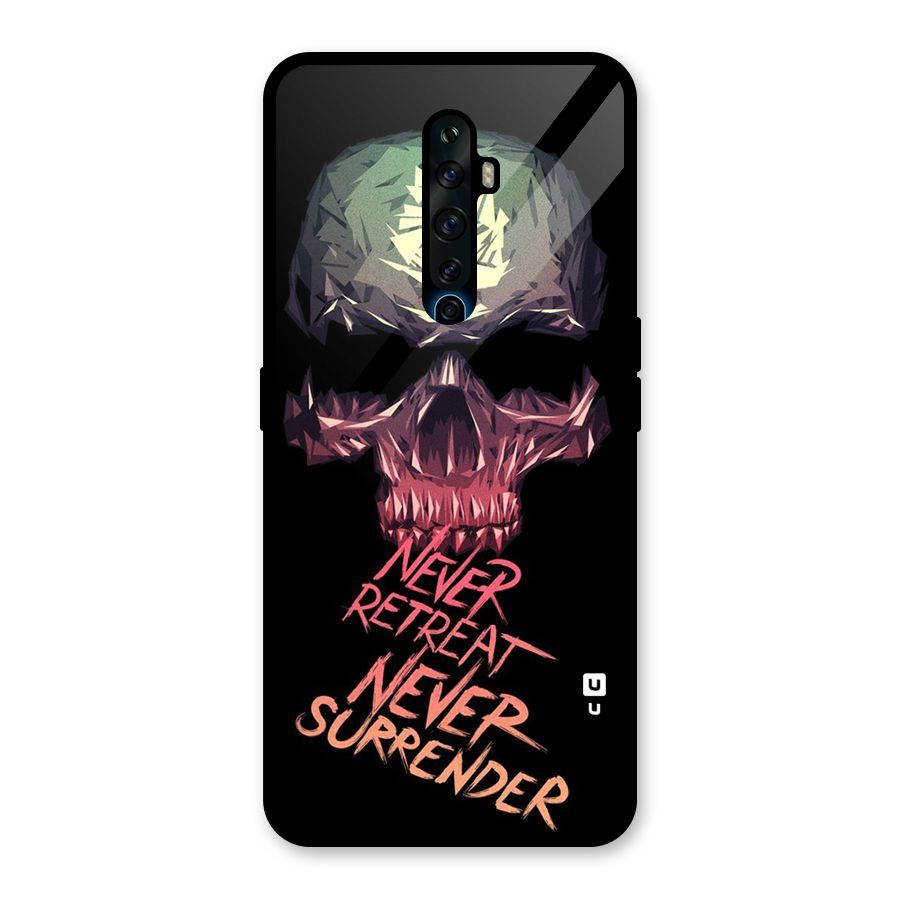 Never Retreat Glass Back Case for Oppo Reno2 F