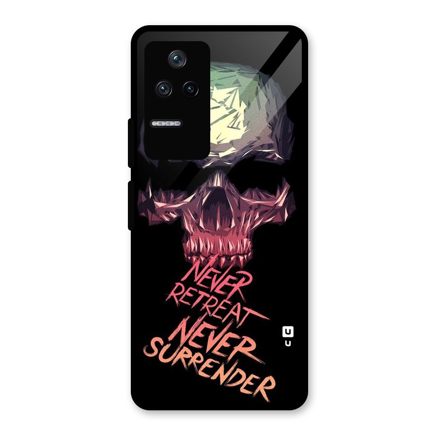 Never Retreat Glass Back Case for Poco F4 5G