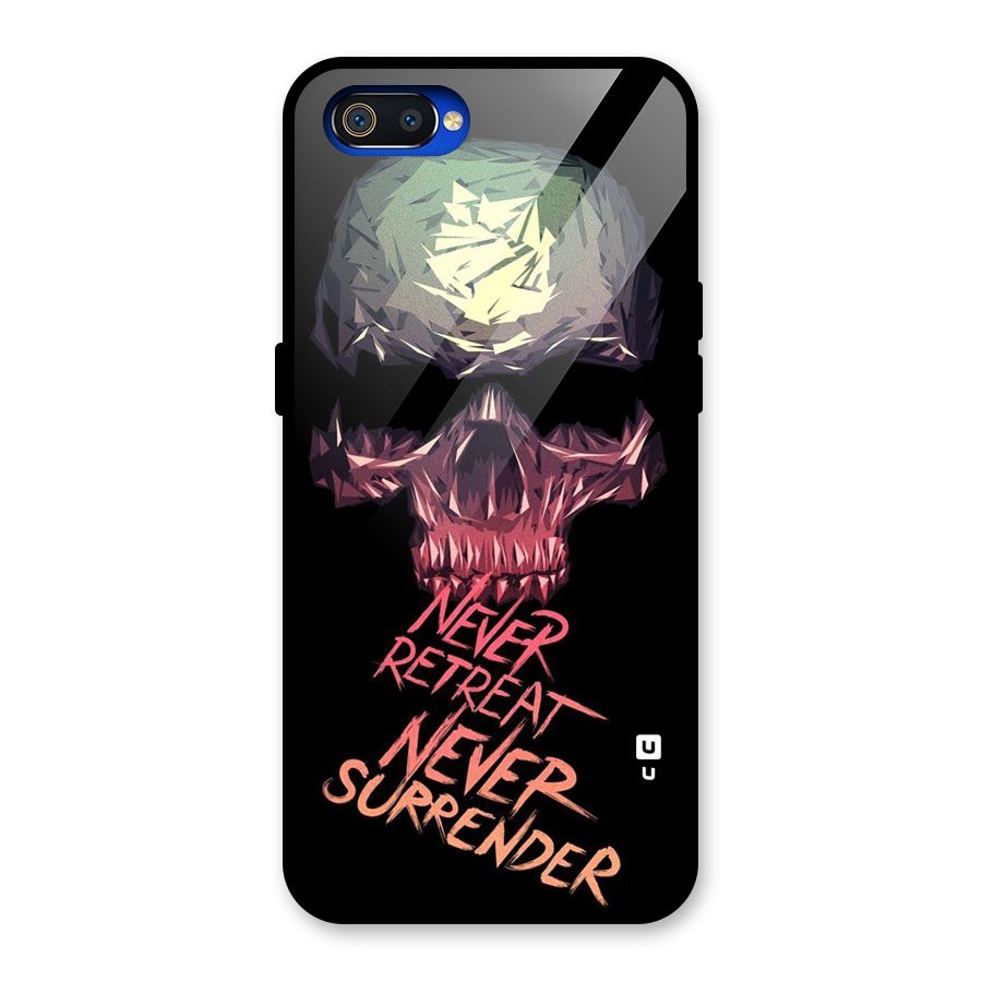 Never Retreat Glass Back Case for Realme C2