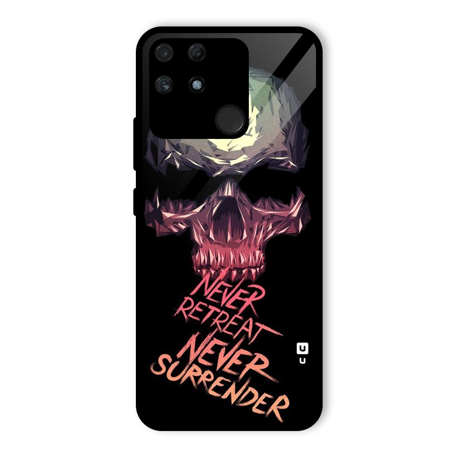 Never Retreat Glass Back Case for Realme Narzo 50A