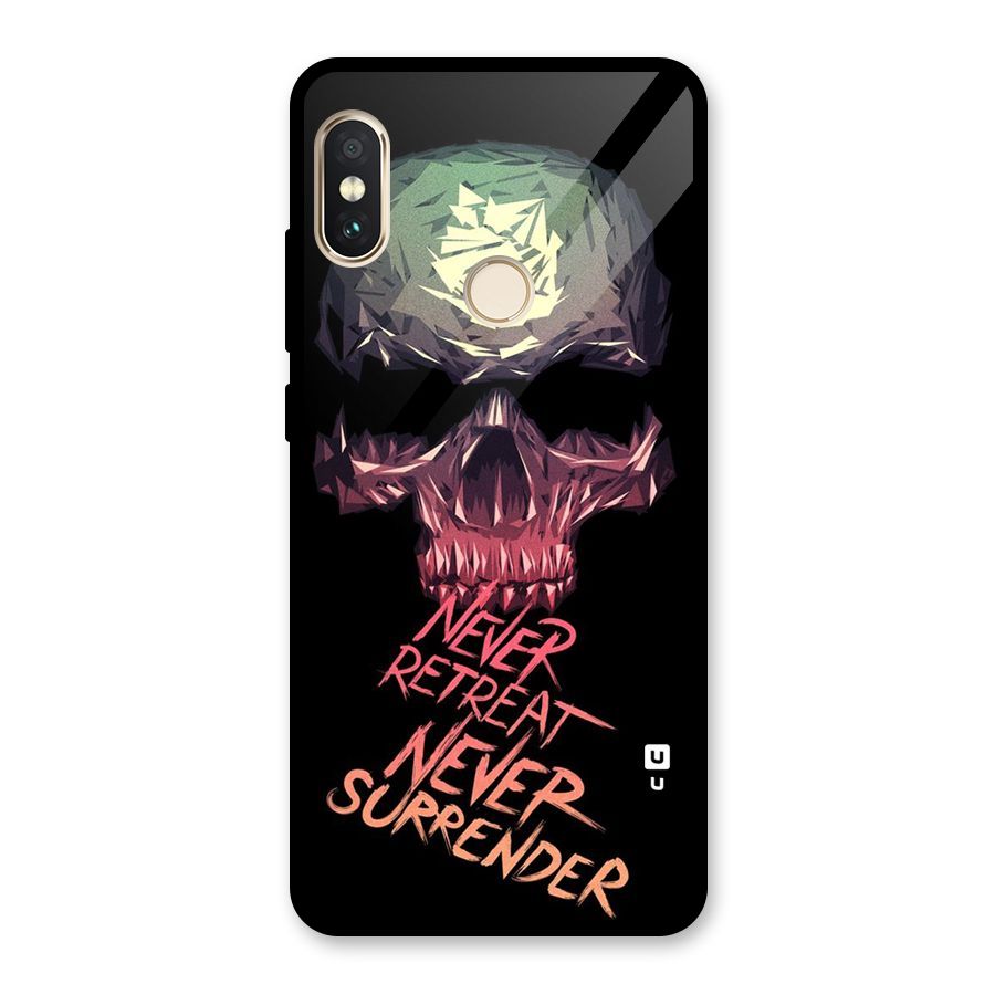 Never Retreat Glass Back Case for Redmi Note 5 Pro