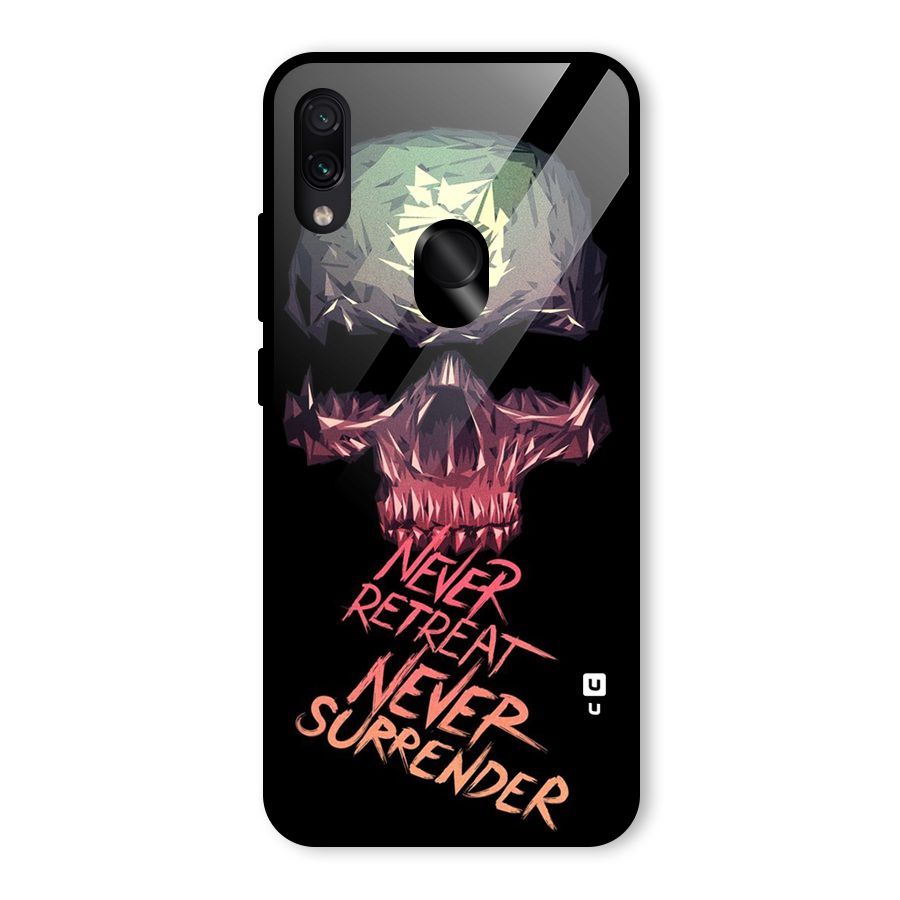 Never Retreat Glass Back Case for Redmi Note 7 Pro