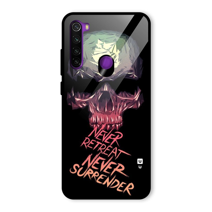 Never Retreat Glass Back Case for Redmi Note 8