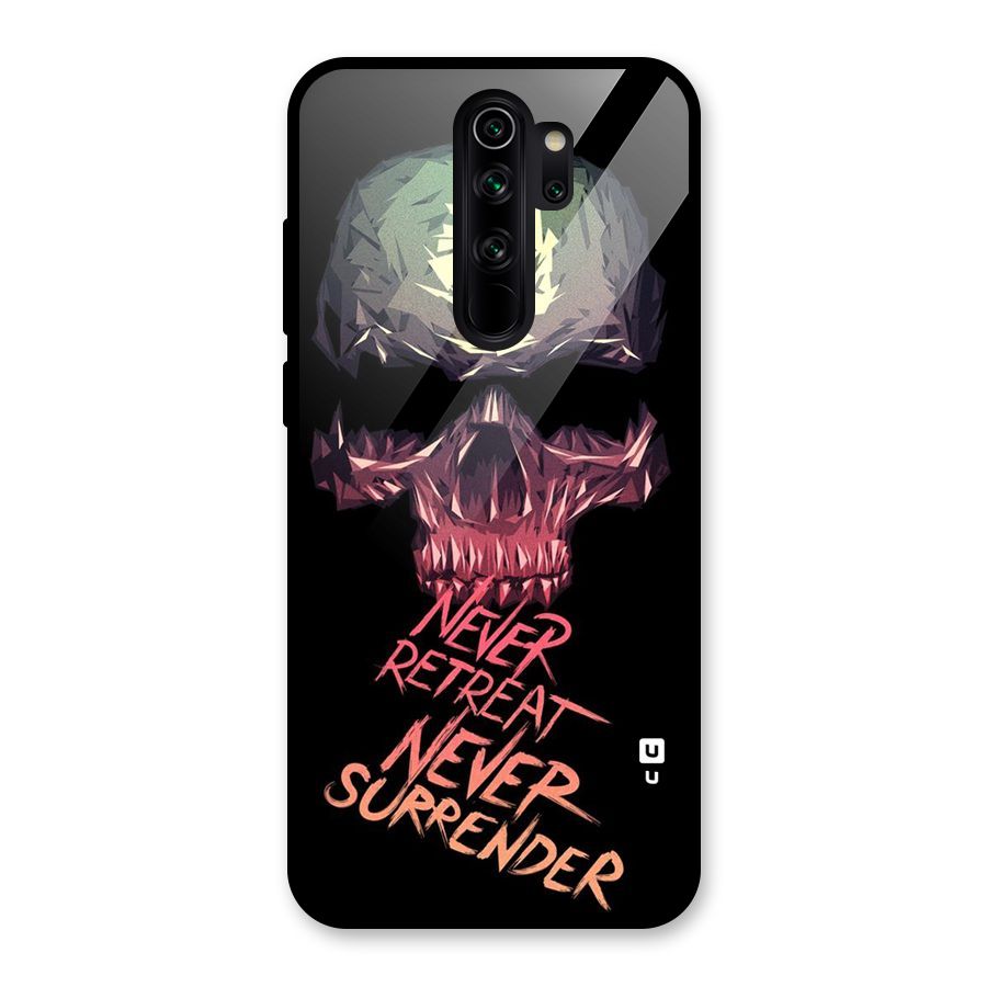 Never Retreat Glass Back Case for Redmi Note 8 Pro