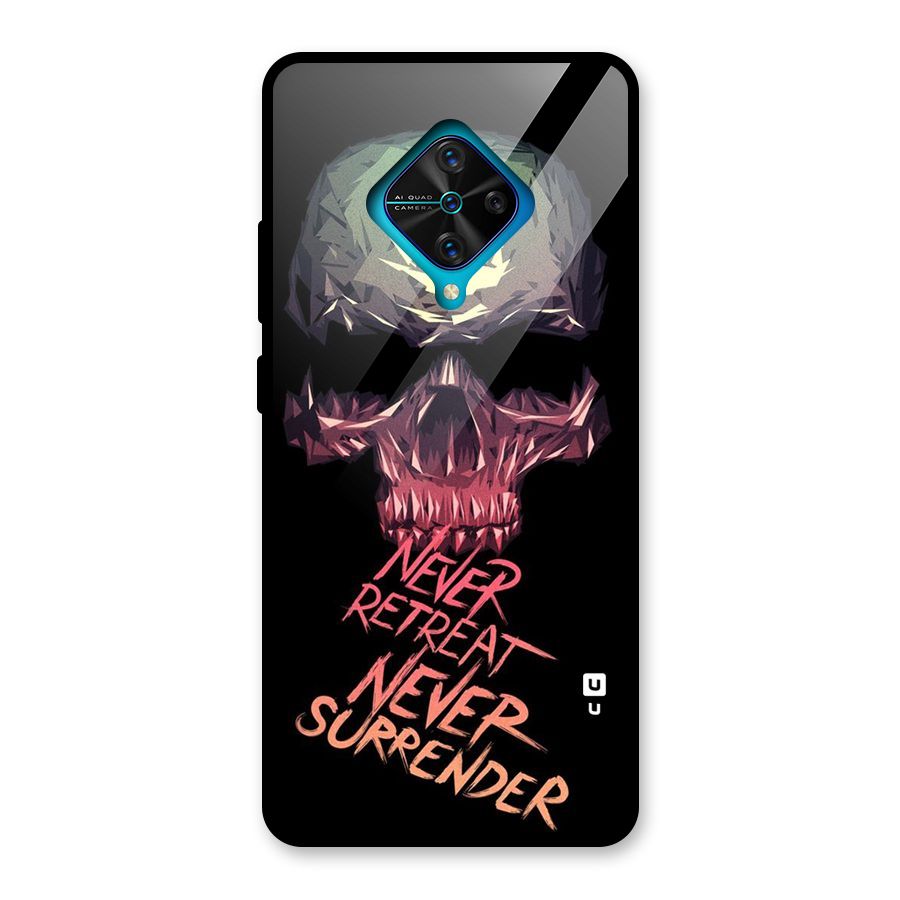 Never Retreat Glass Back Case for Vivo S1 Pro