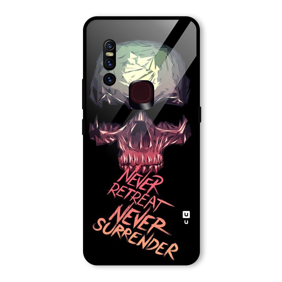 Never Retreat Glass Back Case for Vivo V15