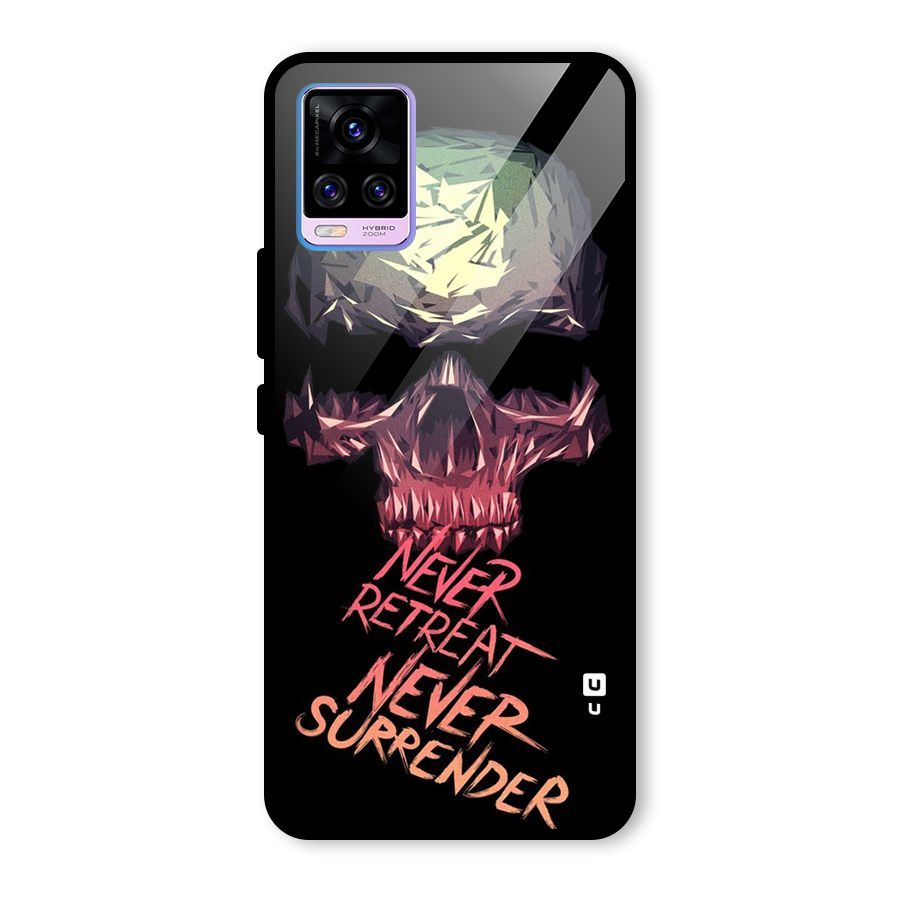 Never Retreat Glass Back Case for Vivo V20 Pro