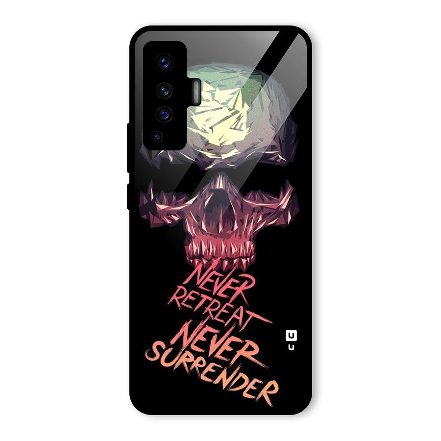 Never Retreat Glass Back Case for Vivo X50
