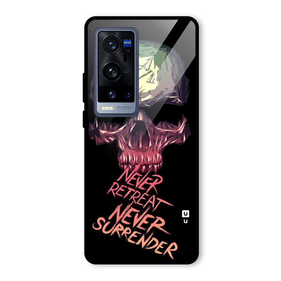 Never Retreat Glass Back Case for Vivo X60 Pro Plus
